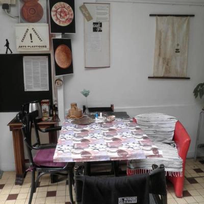 espace de travail pour l'atelier d'expression
